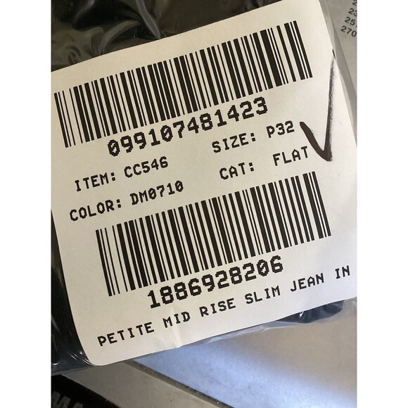 J. Crew NWOT Mid Rise ‘03 Slim Black Jeans Stretch Petites 32 - Picture 8 of 9